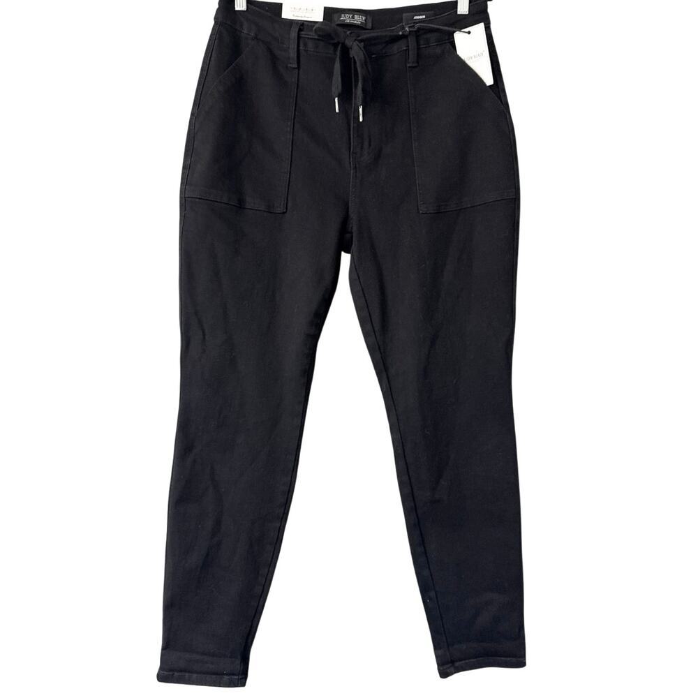 Judy Blue NWT Black High Rise Jogger Jeans Stretch Size 15/32 *88700 - Picture 2 of 13